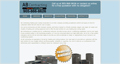 Desktop Screenshot of abcontracting.ca